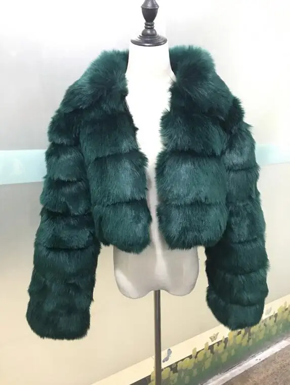 Теплое плотное пальто из искусственного меха пушистая верхняя одежда на молнии