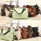 Прошитая женская сумка через плечо, Мягкие Сумки из искусственной кожи, вместительные женские сумки-тоуты, сумки-мессенджеры, Sac A Main