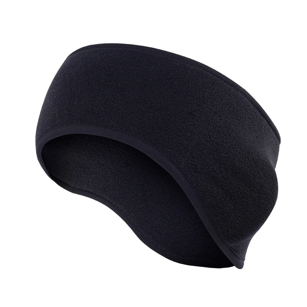 01 Warm Fleece Sweatband Running Sport Fit Yoga Elastic Headband Gym Cycling Tennis Soft Hair Bandage Ear Cover Headscarf Men Girl - Цвет: 01