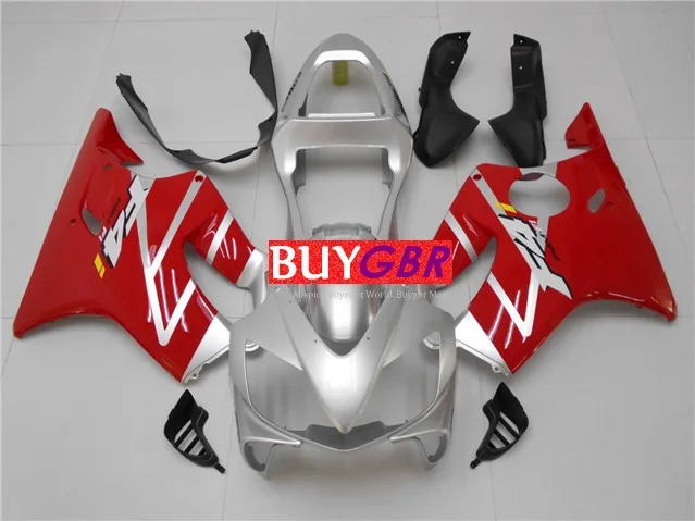 Обтекатели для мотоцикла серебристо-красный обтекатель Honda CBR600RR F4i 2001 2002 01 02 03