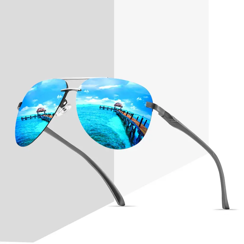 Женские и мужские классические поляризационные солнцезащитные очки в оправе из