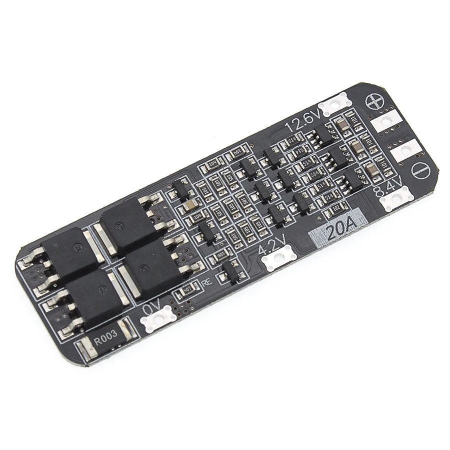 3S 20A литий-ионный аккумулятор 18650 зарядное устройство PCB плата защиты BMS для сверлильного мотора 12,6 V Lipo сотовый модуль 64x20x3,4 мм DIY