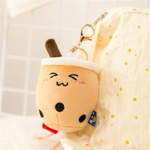 

Boba Plush Small Boba Keychain Plushies Bubble Tea Plush Toy Kawaii Plush Cup Shaped Pillow Food Stuffed Soft Kid Birthday Gift