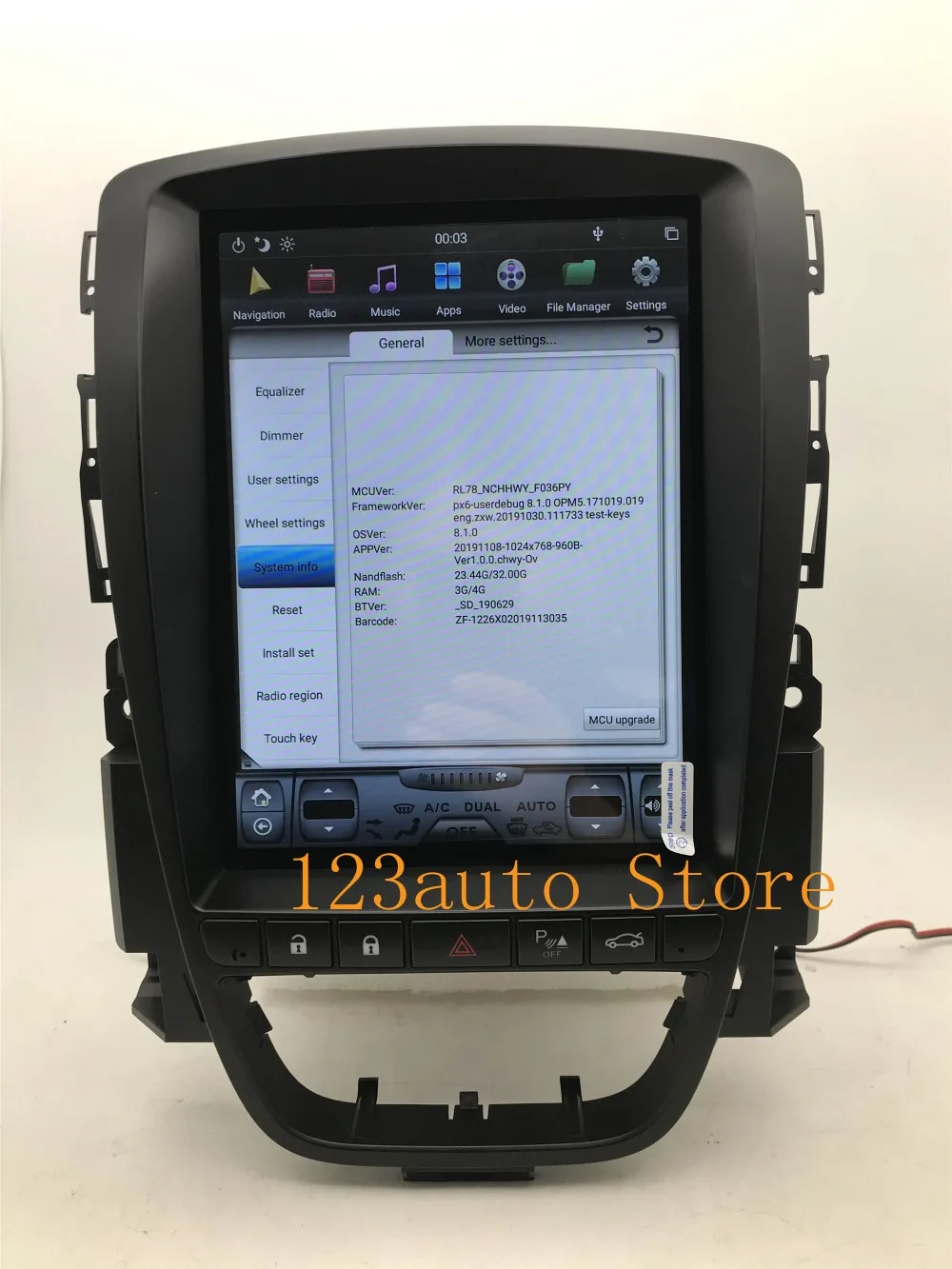10,4 ''вертикальный Tesla стиль Android 8,1 автомобильный DVD gps плеер мультимедийное радио для OPEL Vauxhall Holden Astra J 2009- PX6 HDMI