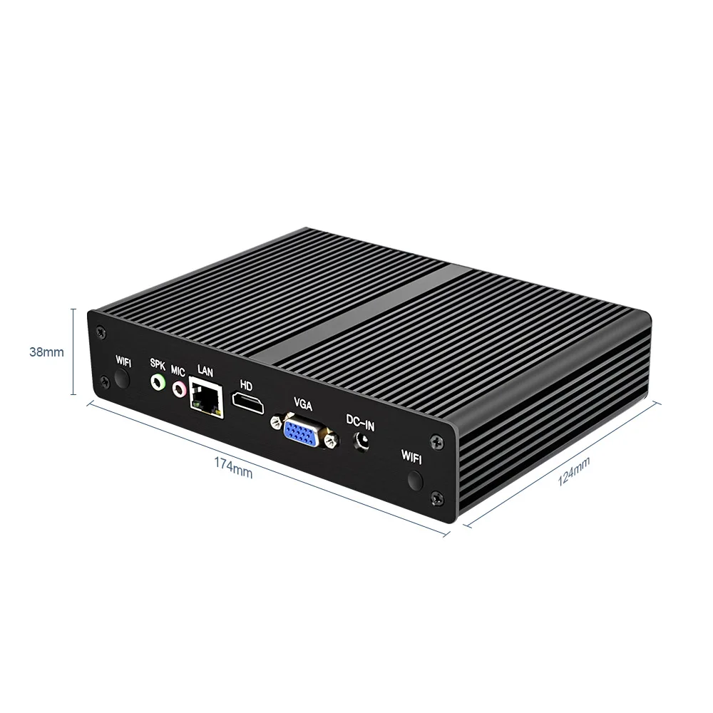 Мини-ПК Topton без вентилятора двухдиапазонный Wi-Fi Gigabit Ethernet VGA HDMI дисплей Intel Core i5 8265U