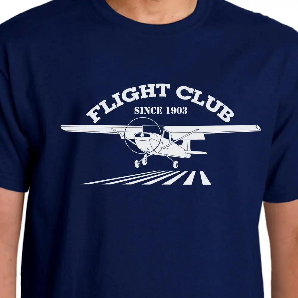 

Flight Club Flyers Ppl Pilot T-shirt 2019 Summer Style Free Shipping Creative Design Printing Cat Red T-shirts