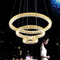 modern chandelier with led crystal ring crystal lamp ceiling chandelier led lamp ring dimmable lamp with remote control