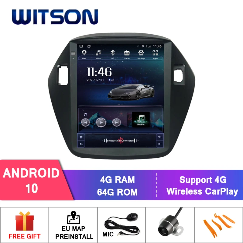 Мультимедийная система WITSON для HYUNDAI IX35 стерео-проигрыватель на Android 4 Гб ОЗУ 64 ПЗУ
