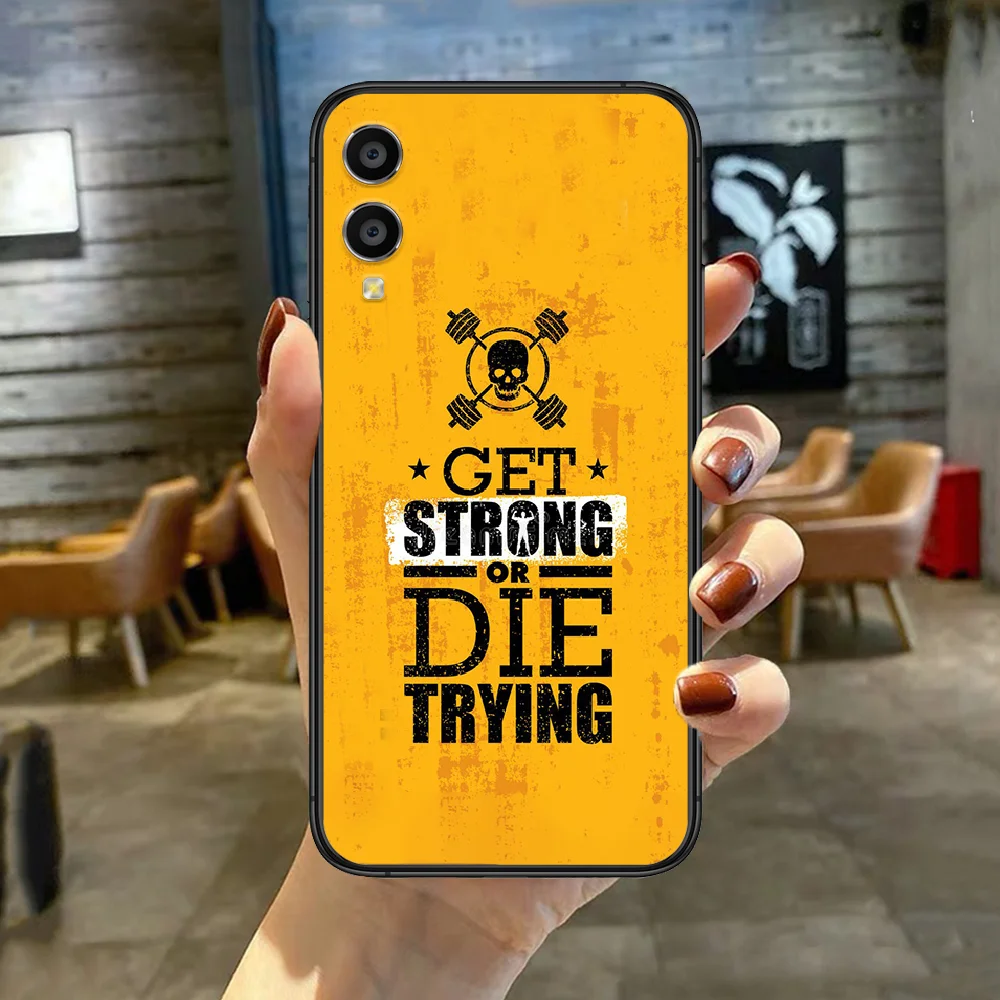 

Project Rock UA Phone Case For HUAWEI Honor Nova 5 7 8 9 10 20 30 A C T I X Lite Pro black Cover Tpu Waterproof Soft Shell