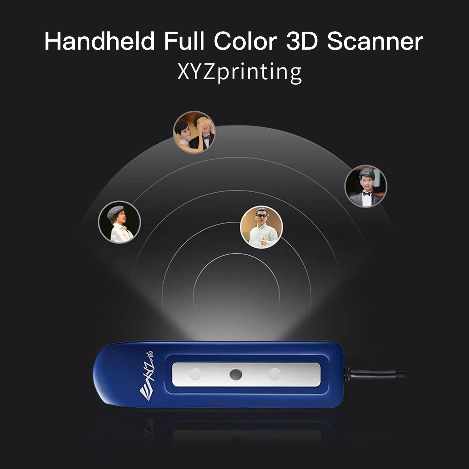 XYZprinting ручной Полноцветный 3D сканер 2 0 для моделирования высокоточный USB-сканер