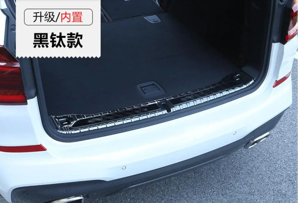 

Car accessories ForBMW X3 2018- 2021 Stainless Steel Inner Trunk Boot Bumper Guard Plate Protector Molding Trim