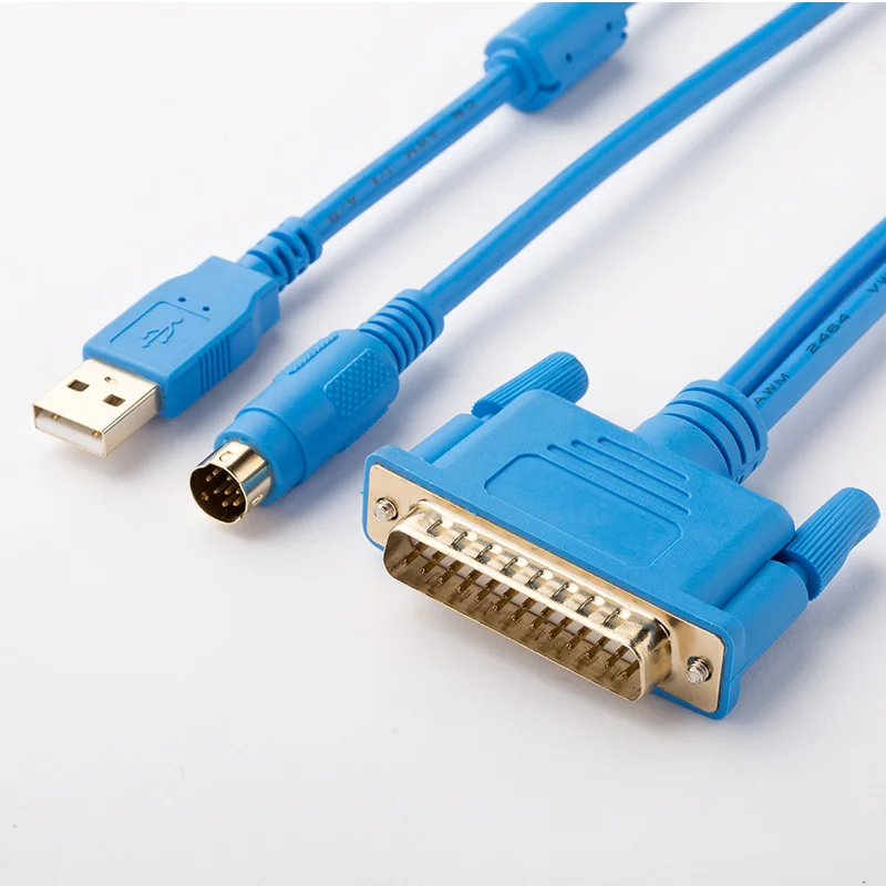 USB-SC09+ встроенный чип Программирование изоляции кабель подходит для Mitsubishi FX и серии PLC скачать кабель