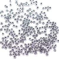 2000pcs end bead caps fits 4 5mm spacer beads tiny flower metal silver tone jewelry diy finding 3mm