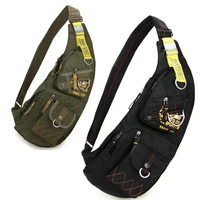 men waterproof nylon messenger bag backpack knapsack military assault travel fashion sling chest crossbody bags rucksack daypack
