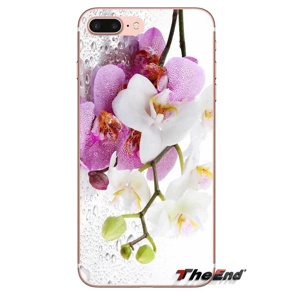 Цветы орхидеи обои мягкий прозрачный просвечивающийся чехол Чехлы для Samsung Galaxy J1