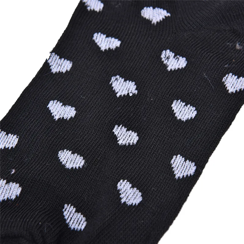 

5 Pairs Spring summer women ankle socks Solid color heart dots pattern fashion wild shallow mouth invisible slipper socks