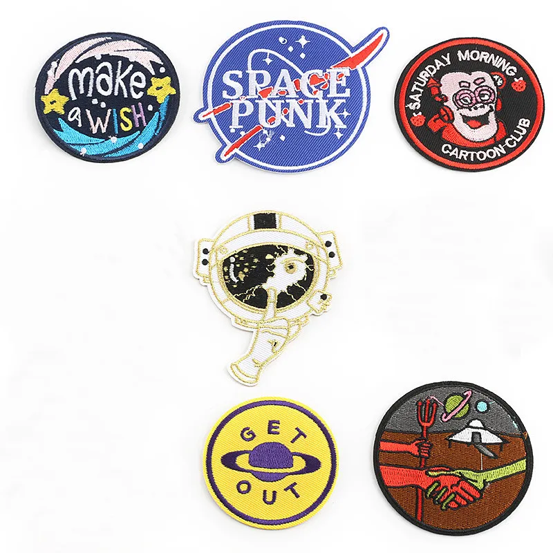 Нашивки для одежды в виде космоса полоску наклейки на одежду с астронавтом