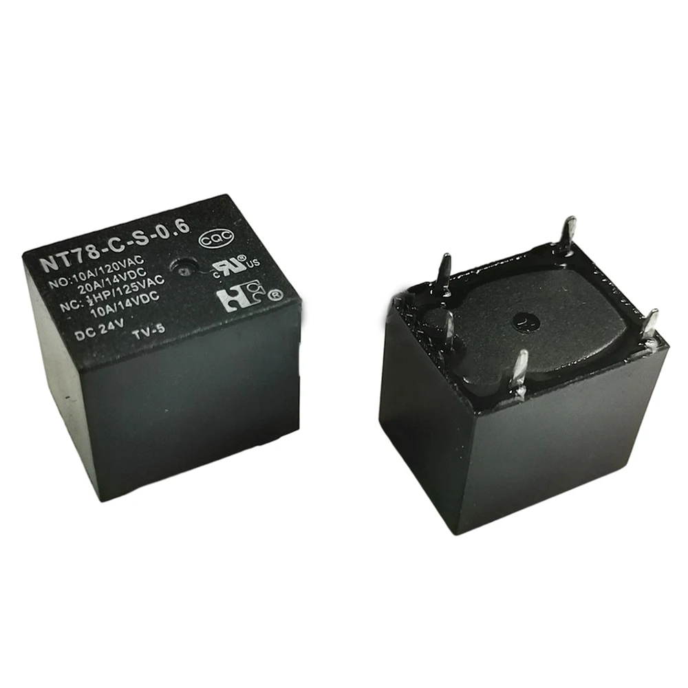 5PCS/lot 100%New Relay NT78-C-S-0.6 12VDC NT78-C-S-0.6 24VDC NT78 C S 0.6 24VDC 20A 5PIN 12VDC 24VDC One on one off