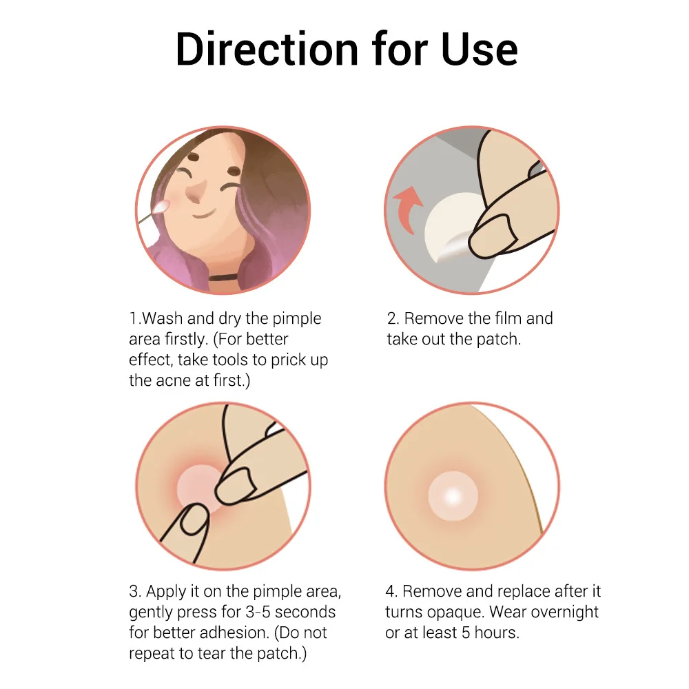 Лечебные Пластыри для акне BREYLEE Tea Tree ежедневное и ночное лечение натуральные