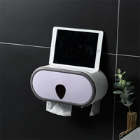 waterproof tissue box abs toilet paper holder wall mounted storage box napkin dispenser organize bathroom punch free