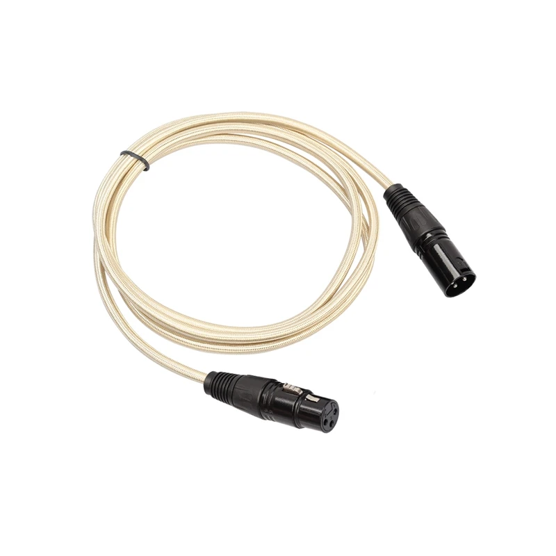 Нейлоновый плетеный кабель XLR Штекерный к женскому M/F 3Pin Jack удлинитель для