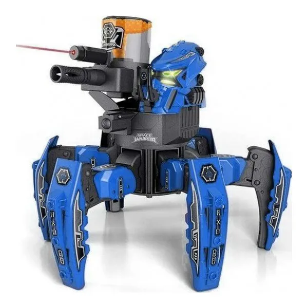 Радиоуправляемый боевой робот паук Keye Toys Space Warrior лазер пульки синий 2.4G KT 9008