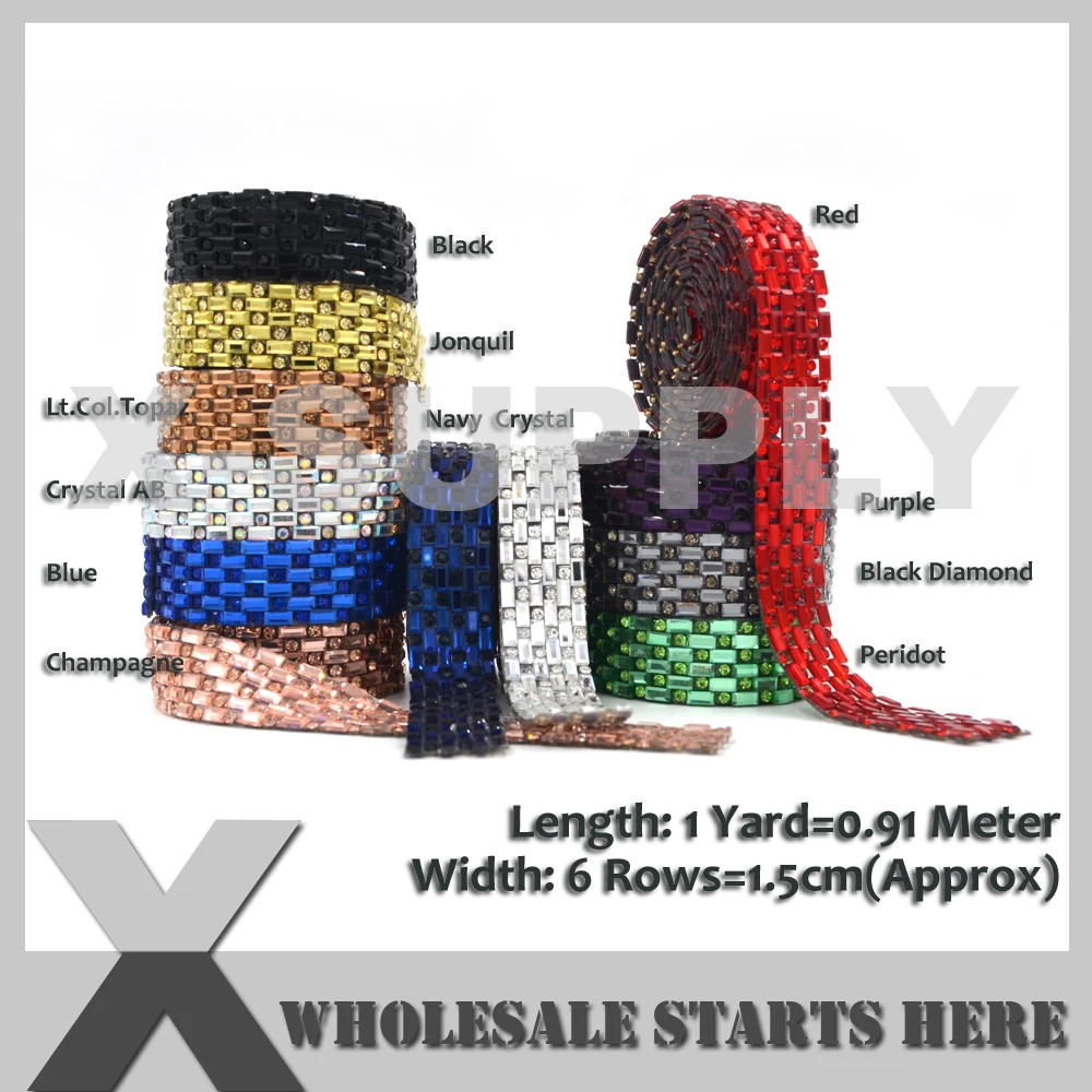 Железо на хрустальной Стразы обвязочная лента для торта винной стойки свадебное