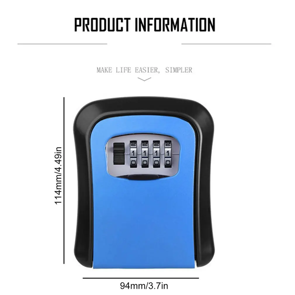 

Key Card Password Box, Master Key Box, Password Lock, Decorated Cipher Key Box KS008 4 Digit Wall-mounted Curved / / / Home