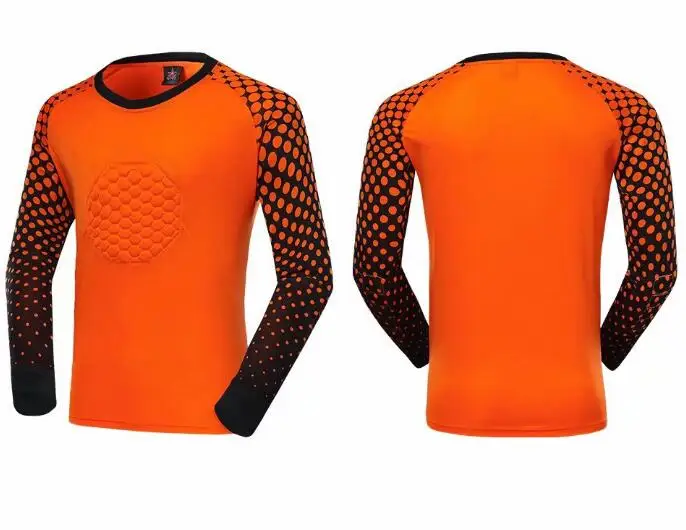 ItemA Orange Футбольная голкиперская форма мужской, Футбол Трикотажные изделия наборы дети Футбол вратаря рубашка для голкипера брюки шорты размер от s до 3XL - Цвет: ItemA Orange