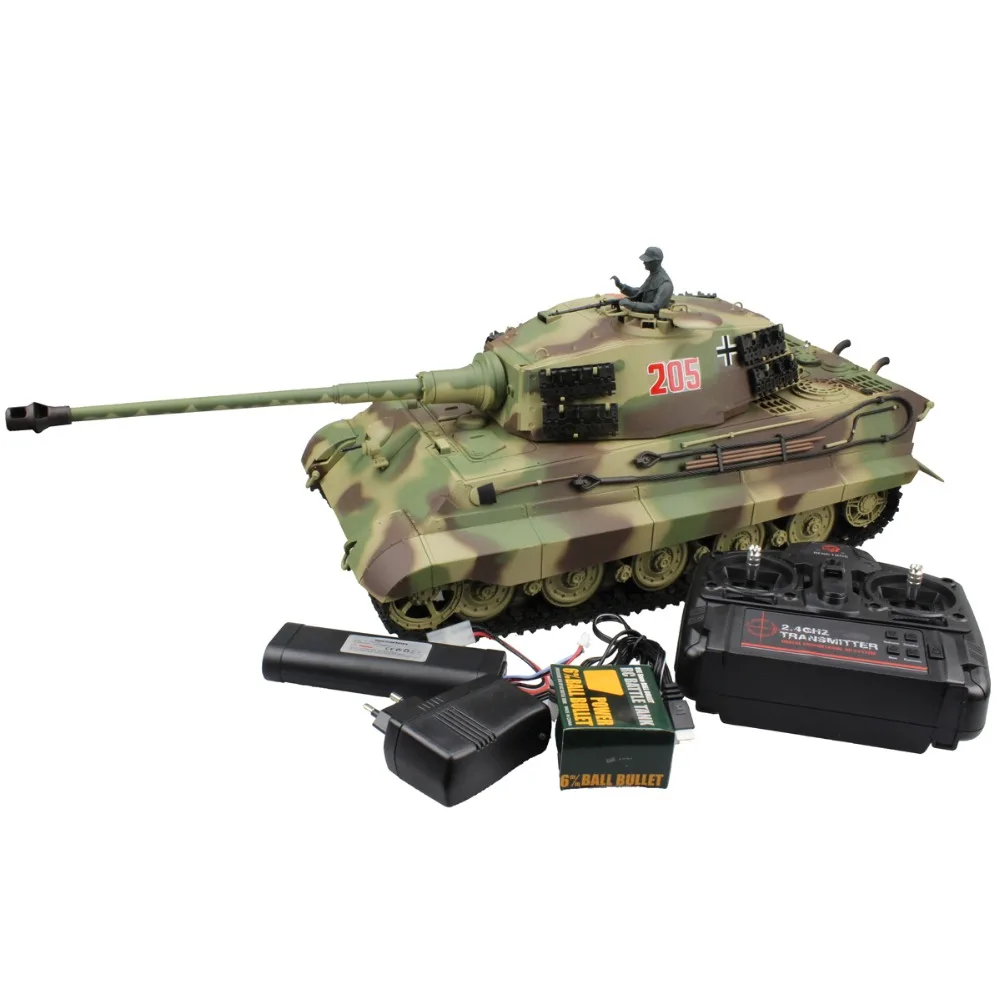 2 4G 1/16 немецкая армия король тигр хеншель револьвер боевой танк стрельба эффект