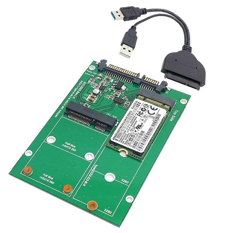 Usb 3 0 для Sata 22Pin 2 5 дюймовый жесткий диск в 1 комбо мини Pci- E полосы M.2 Ngff и Msata Ssd