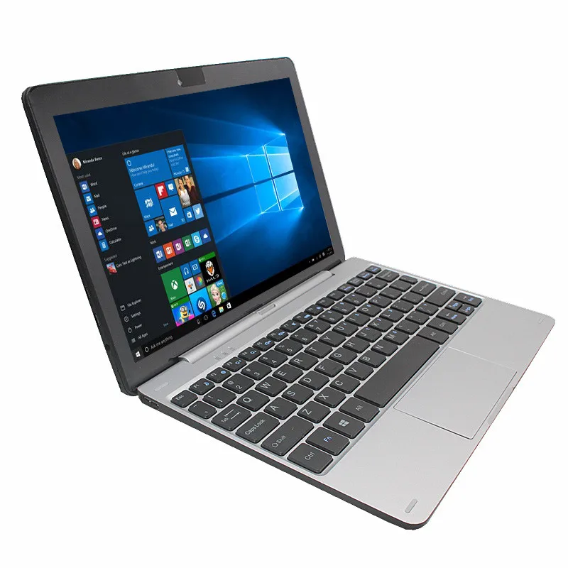 Планшетный ПК 2 в 1 10 дюйма IPS ультратонкий Windows10 четыре ядра с док-клавиатурой 1280*800