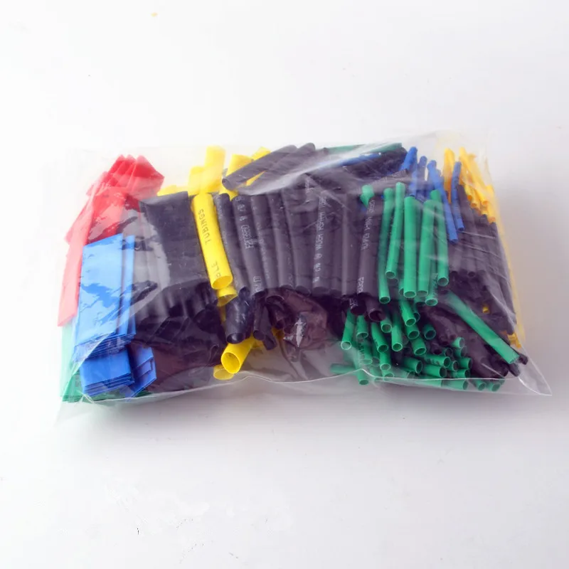 Одна коробка/560 шт. цветная термоусадочная трубка комбинированная