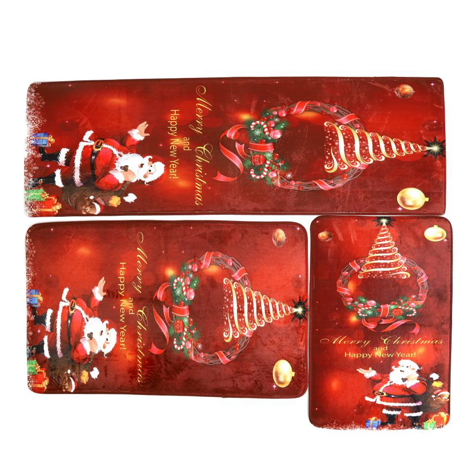 Рождественский современный ковер для гостиной кухонный коврик настенный