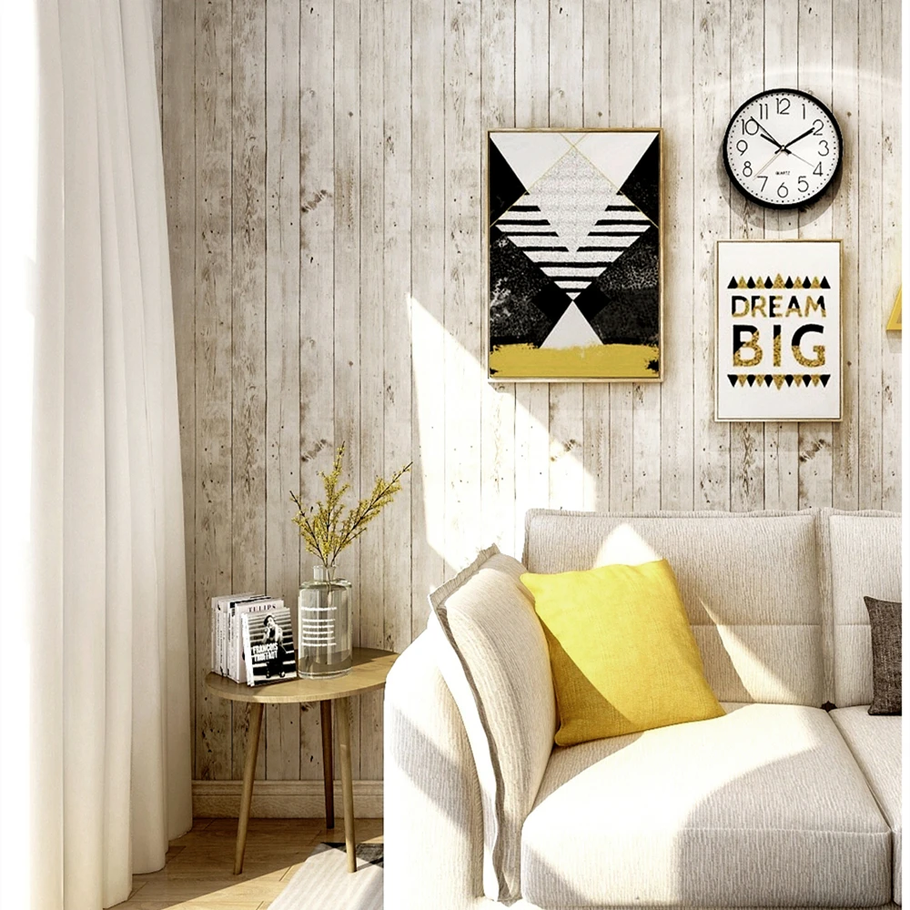 Самоклеящиеся съемные винтажные деревянные обои и наклейки водонепроницаемые