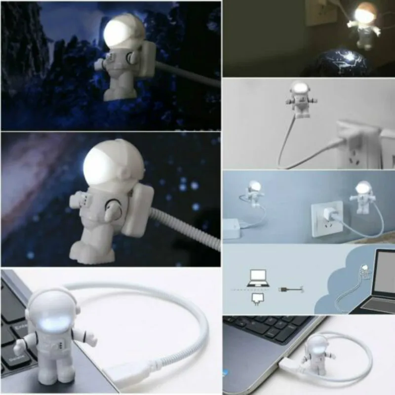 Креативный энергосберегающий астронавт космонавт USB светодиодный регулируемый