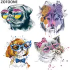 Термотрансферные нашивки ZOTOONE, волк, собака, кошка, для аппликация на одежду, сделай сам, милые Набор патчей, с животными, на футболке, с принтом G