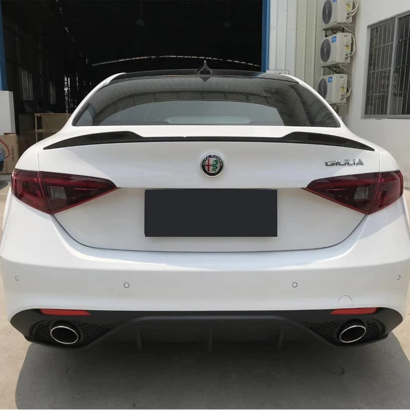 Спойлер для Alfa Romeo Giulia спойлер заднего багажника из углеродного волокна