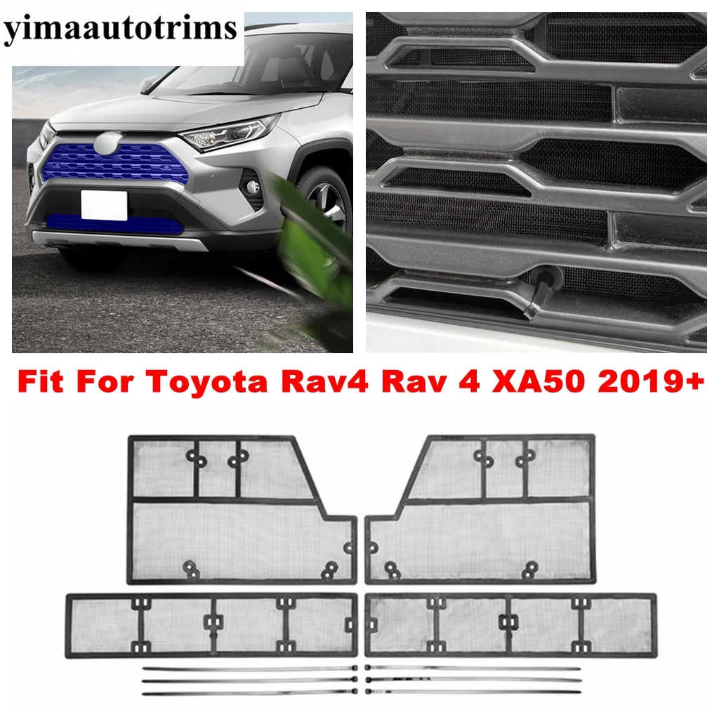 

Front Head Grille Insert Net Insect Screening Mesh Protect Cover Trim Accessories For TOYOTA RAV4 RAV 4 XA50 2019 2020 2021 2022