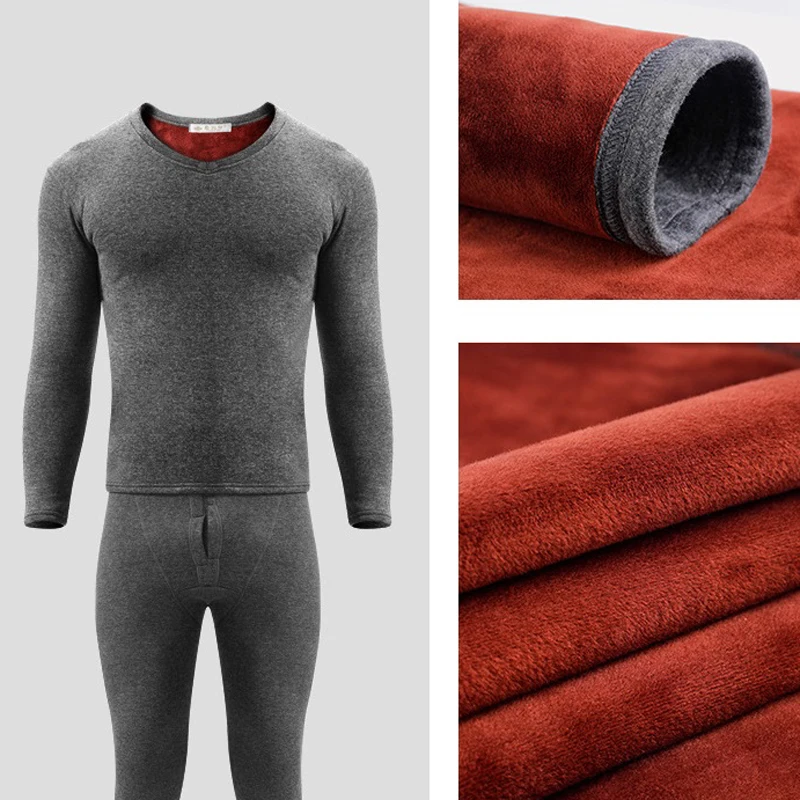 Горячая Распродажа термобелье из плотного флиса для мужчин и женщин подштанники