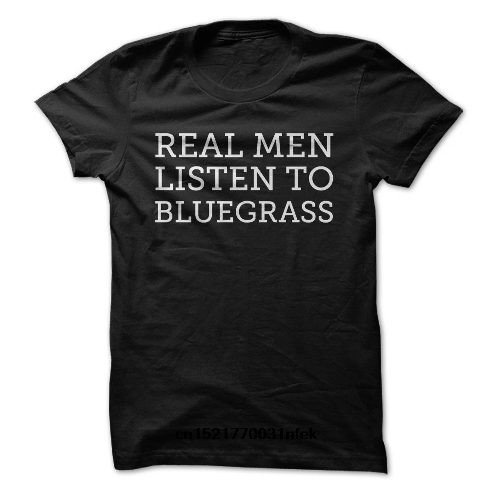 Мужская футболка с надписью Listen To Bluegrass забавная новинка для мужчин| |