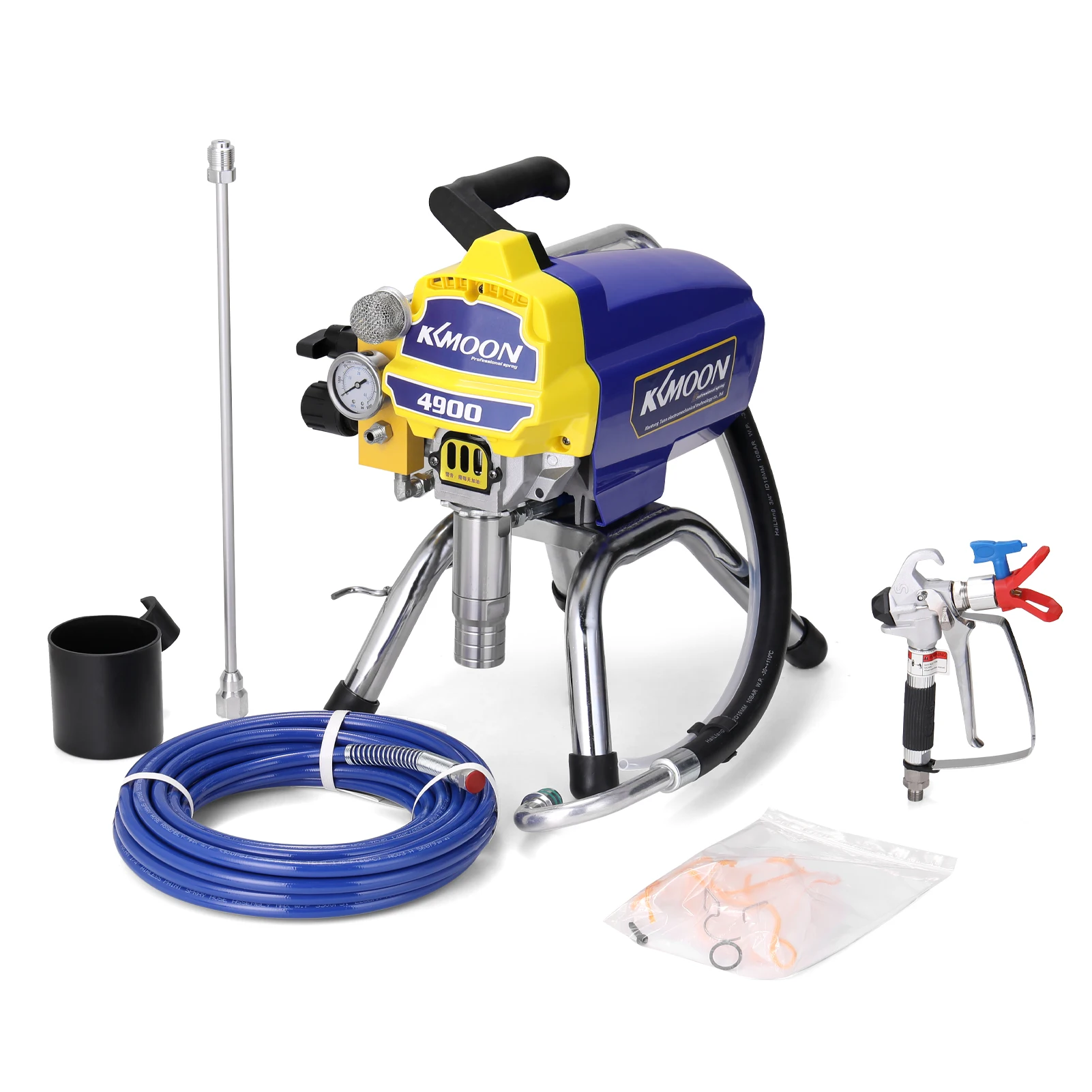 

KKmoon TA-4900 Plunger Type Paint Sprayer High-pressure Airless Spraying Machine Electric Internal-feed Painting Tool