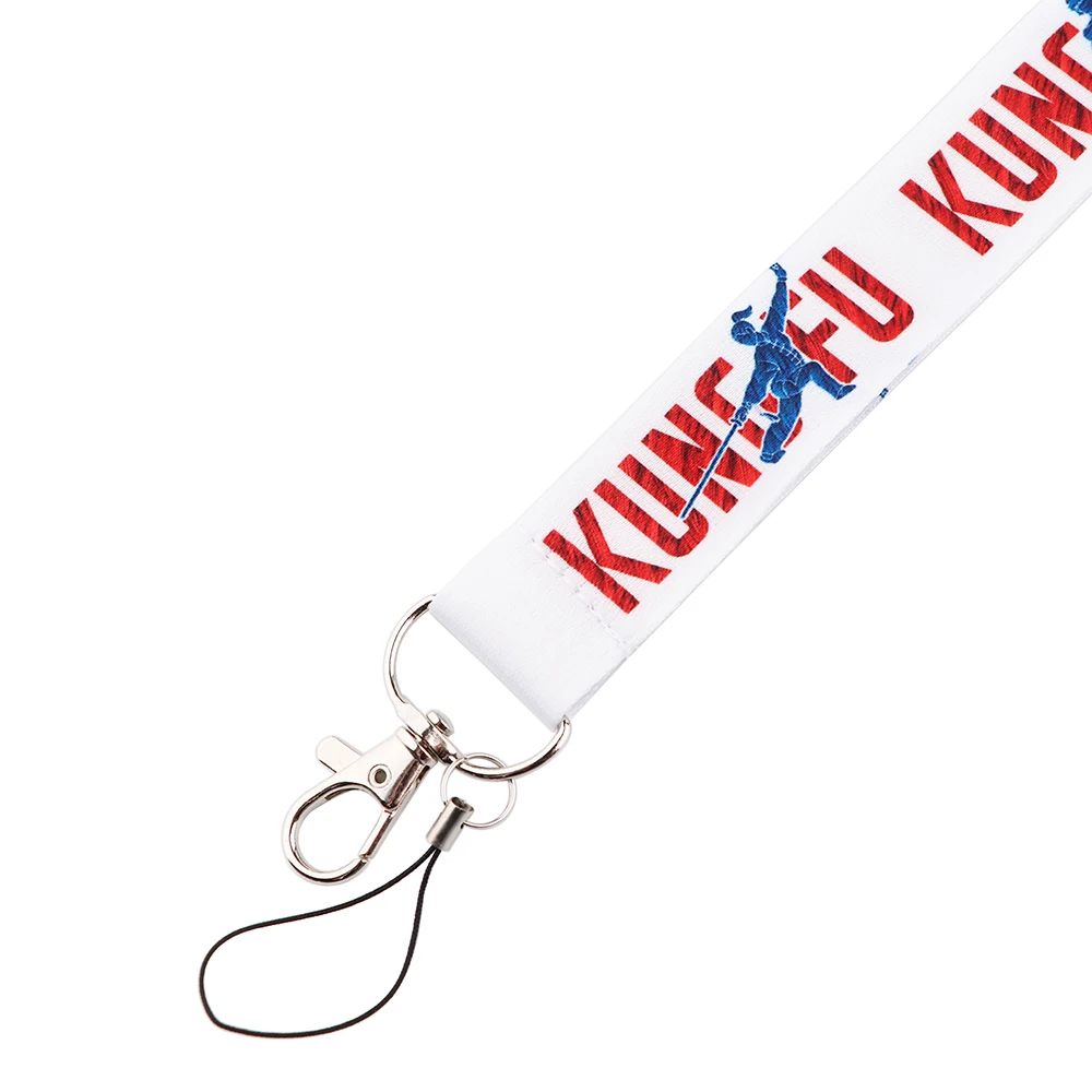 

FD0698 Chinese Kung Fu Lanyard For Keys Mobile Phone Hang Rope Keycord USB ID Card Badge Holder Keychain Lanyards For Children