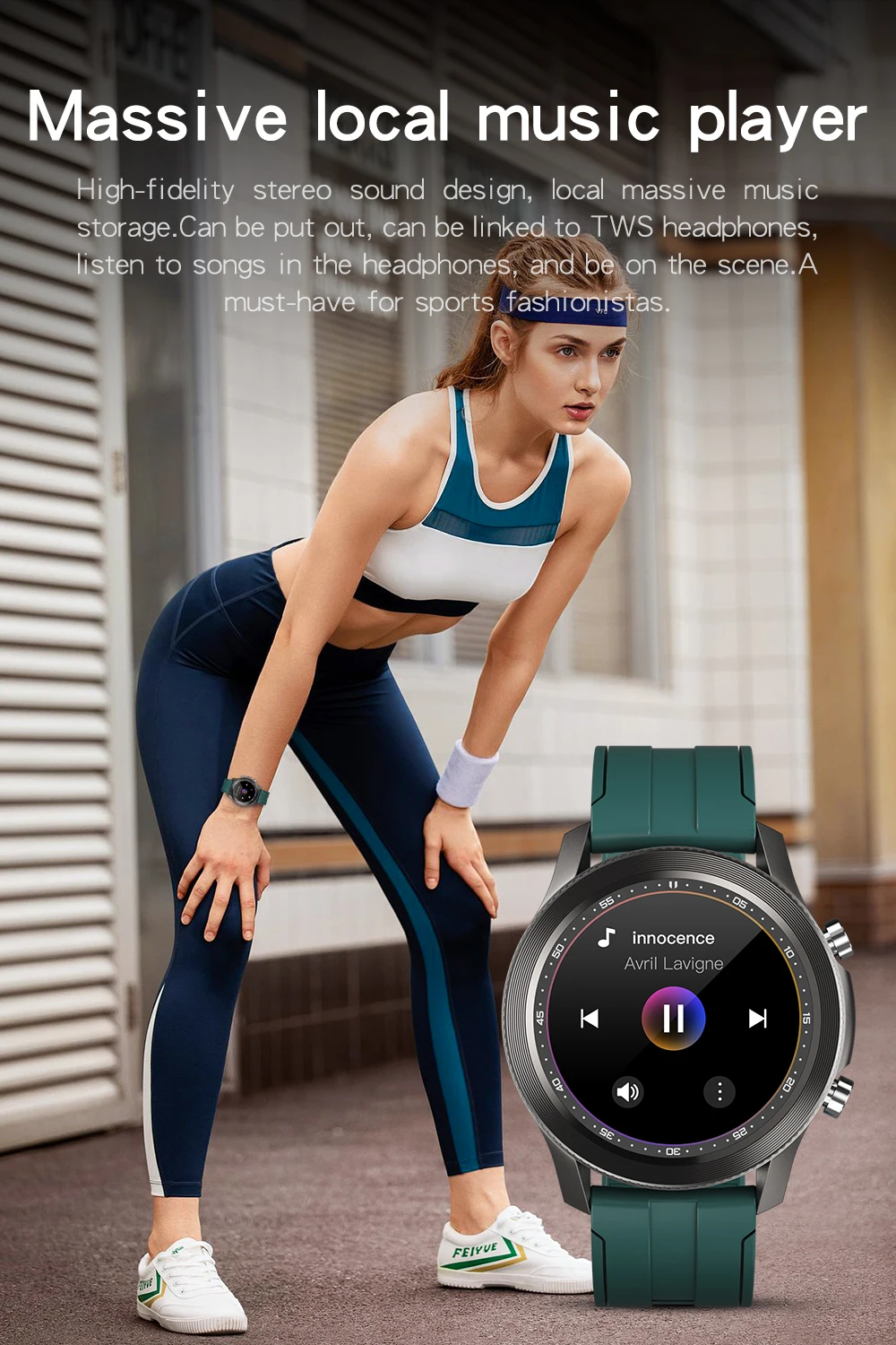 

Original Zeblaze A10 Sport Smartwatch 360 * 360 Resolution 260mAH Battery 24h All-Weather Monitoring Smart Watch For Android IOS