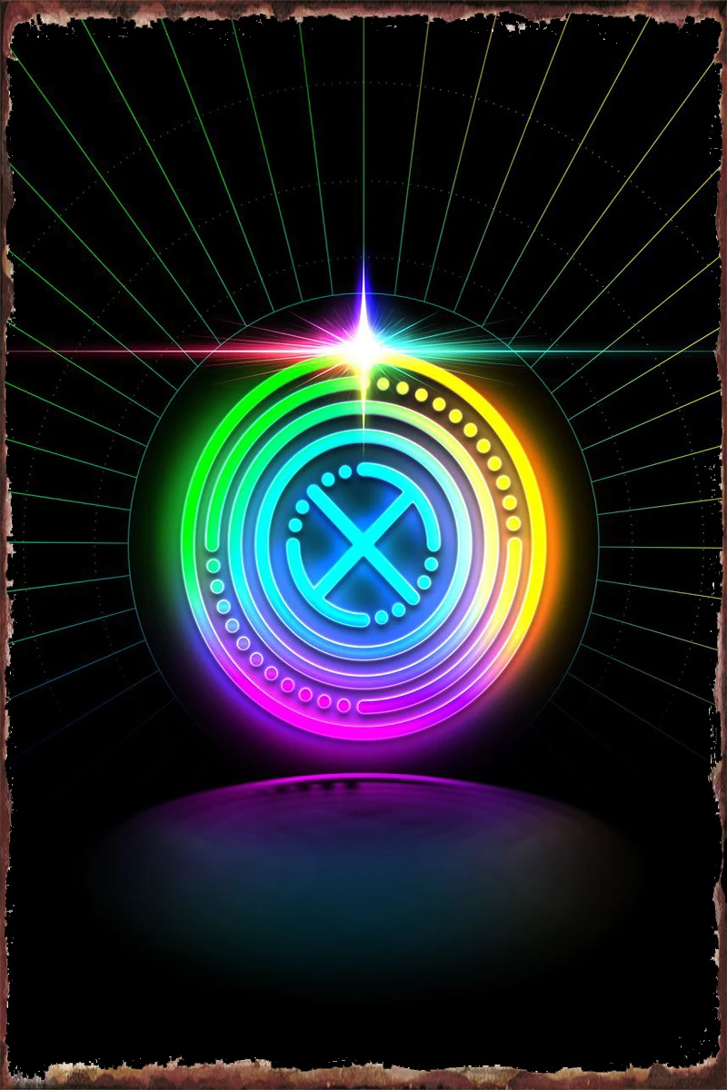 

Неоновая Геометрическая вывеска, украшение комнаты, ретро винтажная металлическая вывеска, жестяные пластины, Настенный декор для клуба, к...