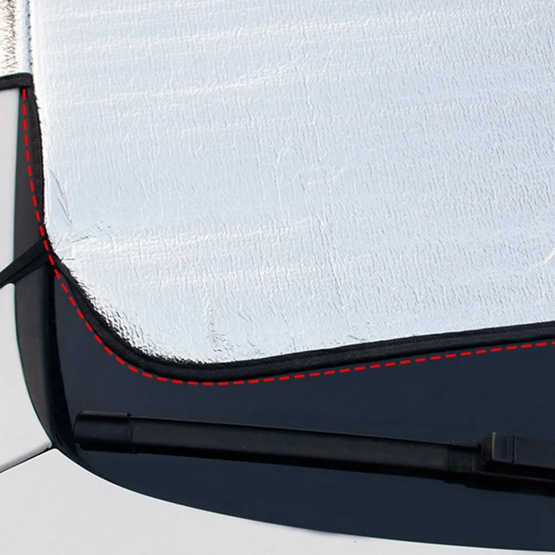 

General Foldable Car Snow Cover Frost-proof Windshield Frost Cover Front Windshield Snow Cover About 145*70cm