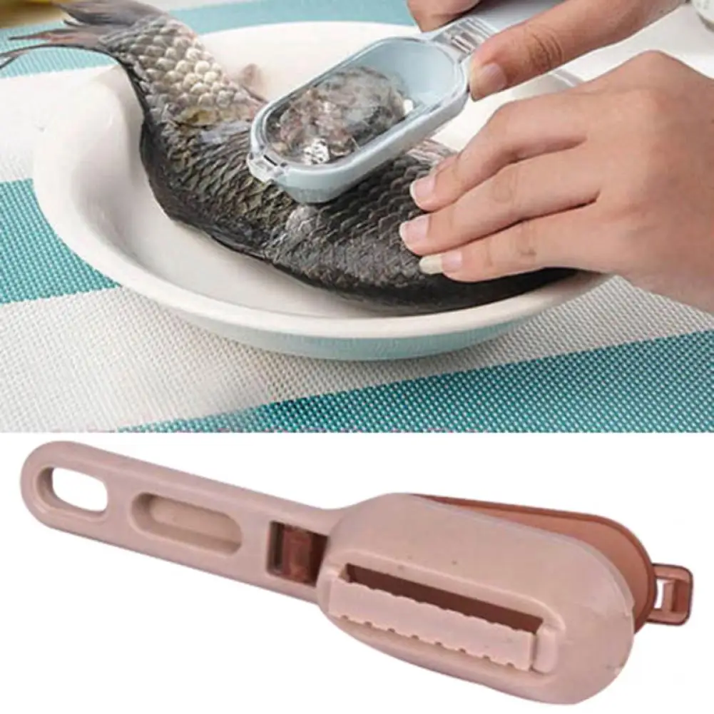 

1Pc Fast Remove Fish knife Fish Skin Brush Scraping Fishing Scale Brush Graters for Cleaning Peeler Scaler Scraper Kitchen Tool