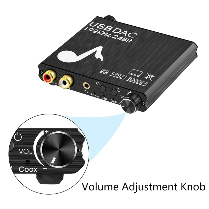 

1Set Digital to Analog Audio Converter Composite CVBS AV to HDMI Video Audio Adapter,USB sound card digital audio converter