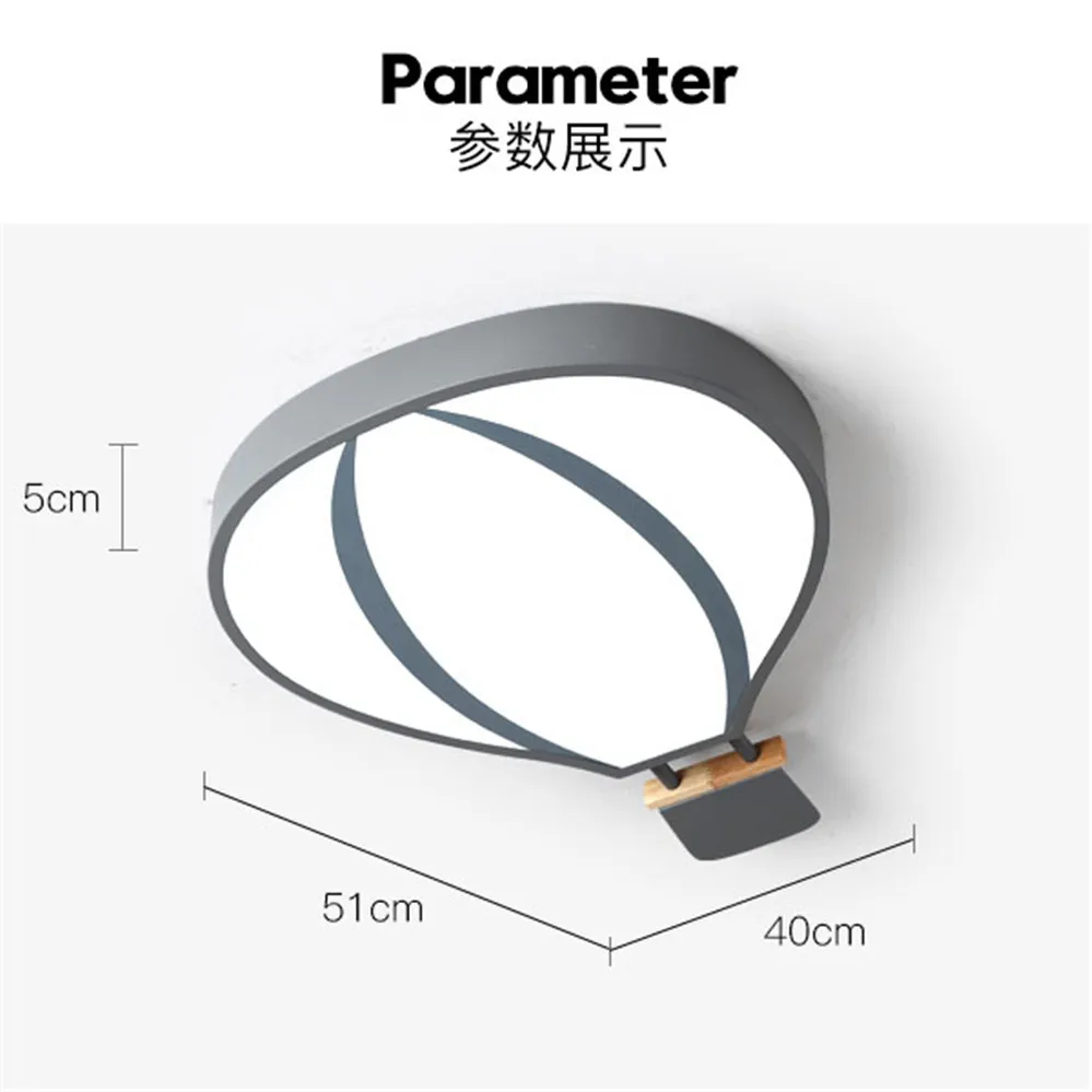 

Nordic Hot Air Balloon Modeling Led Ceiling Lamp Minimalism Home Deco Modern Living Room Lights Kids Bedroom Illuminated Fixture