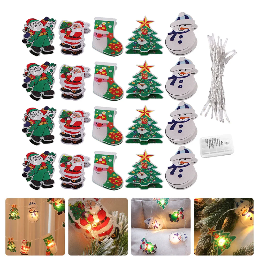 

1 компл. Изящная Гирлянда для вечерние, светодиодсветильник гирлянда для помещений, Декор, Рождественский подвесной светильник льник